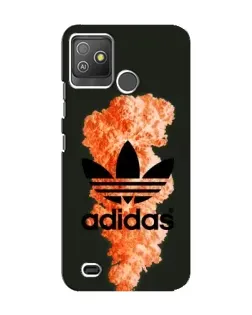 Чехол для TECNO Pop 5 GO с картинкой «Оранжевый дым Adidas»