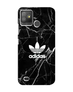 Чехол для TECNO Pop 5 GO с картинкой «Белый мрамор Adidas»