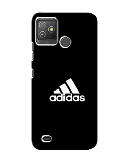 Чехол для TECNO Pop 5 GO с картинкой «Черная классика Adidas»