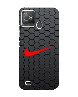 Чехол для TECNO Pop 5 GO с картинкой «Nike — карбоновая сетка»