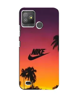 Чехол для TECNO Pop 5 GO с картинкой «Nike на закате солнца»