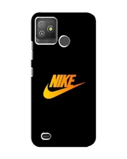 Чехол для TECNO Pop 5 GO с картинкой «Золотой логотип Nike»
