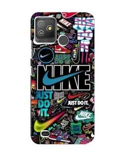 Чохол для TECNO Pop 5 GO з картинкою «Яскравий колаж Nike»