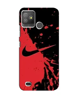 Чохол для TECNO Pop 5 GO з картинкою «Червоні бризки Nike»