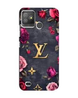 Чехол для TECNO Pop 5 GO с картинкой «Цветочный Louis Vuitton»
