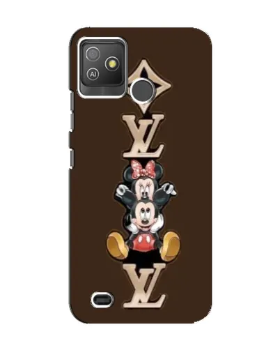Чехол для TECNO Pop 5 GO с картинкой «LV и Микки Маус»