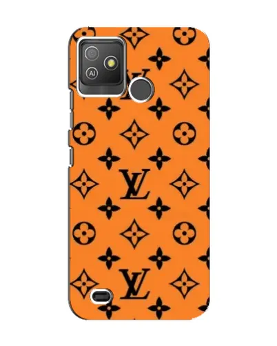 Чехол для TECNO Pop 5 GO с картинкой «Оранжевый стиль LV»