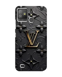 Чехол для TECNO Pop 5 GO с картинкой «Кожаная текстура LV»
