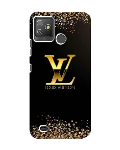 Чехол для TECNO Pop 5 GO с картинкой «LV — золотые искры»