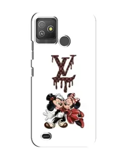 Чехол для TECNO Pop 5 GO с картинкой «LV и Микки Маус»