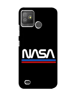 Чехол для TECNO Pop 5 GO с картинкой «NASA — классика Red Blue»