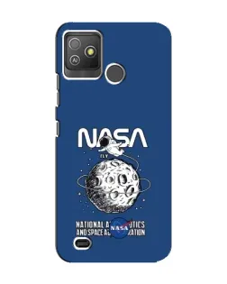 Чехол для TECNO Pop 5 GO с картинкой «NASA — лунная миссия»
