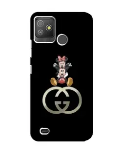 Чехол для TECNO Pop 5 GO с картинкой «Минни Маус на лого»