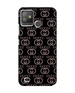 Чехол для TECNO Pop 5 GO с картинкой «Классическая монограмма Gucci»