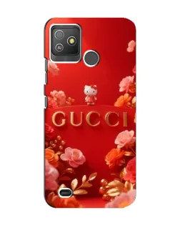 Чехол для TECNO Pop 5 GO с картинкой «Gucci — золотой сад»