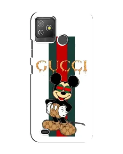Чехол для TECNO Pop 5 GO с картинкой «Микки Маус Gucci — полосы» Чехол для TECNO Pop 5 GO с картинкой «Микки Маус Gucci — полосы»
