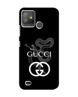 Чехол для TECNO Pop 5 GO с картинкой «Gucci — серебряная змея»