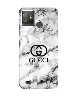 Чехол для TECNO Pop 5 GO с картинкой «Gucci — мраморный шик»