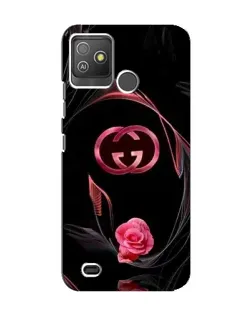 Чехол для TECNO Pop 5 GO с картинкой «Gucci — неоновая роза»
