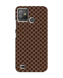 Чохол для TECNO Pop 5 GO з картинкою «Gucci — шоколадна сітка»