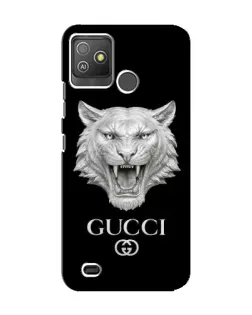 Чохол для TECNO Pop 5 GO з картинкою «Gucci — срібний лев»