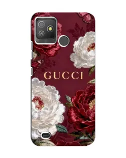 Чохол для TECNO Pop 5 GO з картинкою «Gucci — бордові троянди»