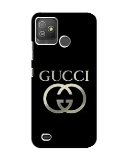 Чохол для TECNO Pop 5 GO з картинкою «Gucci — золото на чорному»