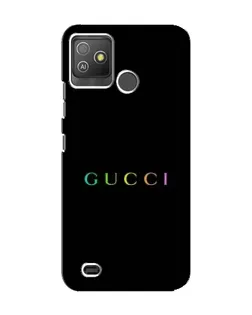 Чохол для TECNO Pop 5 GO з картинкою «Gucci — неоновий мінімалізм»