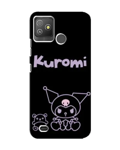 Чехол для TECNO Pop 5 GO с картинкой «Kuromi — черный минимализм» Чехол для TECNO Pop 5 GO с картинкой «Kuromi — черный минимализм»