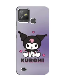 Чехол для TECNO Pop 5 GO с картинкой «Kuromi — фиолетовый арт»