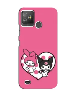 Чехол для TECNO Pop 5 GO с картинкой «Kuromi и My Melody»