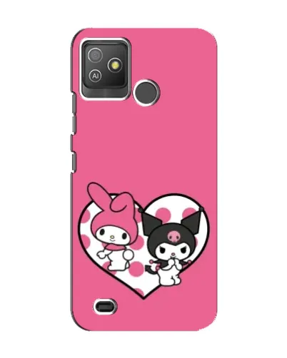 Чехол для TECNO Pop 5 GO с картинкой «Kuromi и My Melody» Чехол для TECNO Pop 5 GO с картинкой «Kuromi и My Melody»