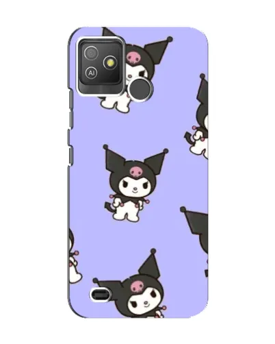 Чехол для TECNO Pop 5 GO с картинкой «Паттерн с Kuromi» Чехол для TECNO Pop 5 GO с картинкой «Паттерн с Kuromi»
