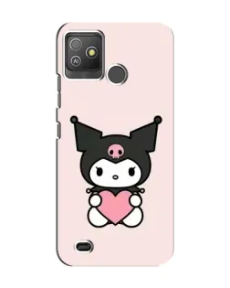 Чехол для TECNO Pop 5 GO с картинкой «Kuromi и сердце»
