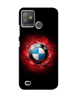 Чехол для TECNO Pop 5 GO с картинкой «Логотип BMW — вспышка»