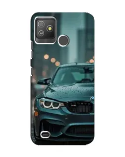 Чехол для TECNO Pop 5 GO с картинкой «BMW в огнях города»