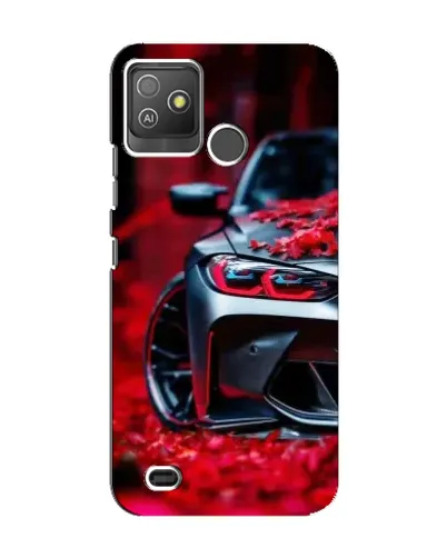 Чехол для TECNO Pop 5 GO с картинкой «Спортивная BMW и цветы» Чехол для TECNO Pop 5 GO с картинкой «Спортивная BMW и цветы»