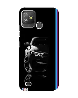 Чехол для TECNO Pop 5 GO с картинкой «Силуэт BMW в темноте»