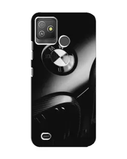 Чехол для TECNO Pop 5 GO с картинкой «Эмблема BMW — макро»
