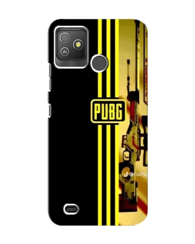 Чехол для TECNO Pop 5 GO с картинкой «PUBG — камуфляжный шлем»