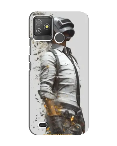 Чехол для TECNO Pop 5 GO с картинкой «PUBG — боец в пыли»