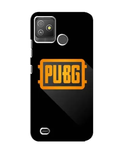 Чехол для TECNO Pop 5 GO с картинкой «PUBG — рамка лого»
