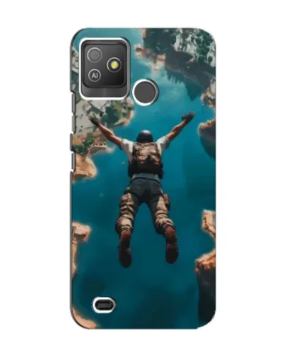 Чехол для TECNO Pop 5 GO с картинкой «PUBG — свободное падение»