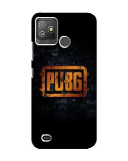 Чехол для TECNO Pop 5 GO с картинкой «PUBG — золотой логотип»