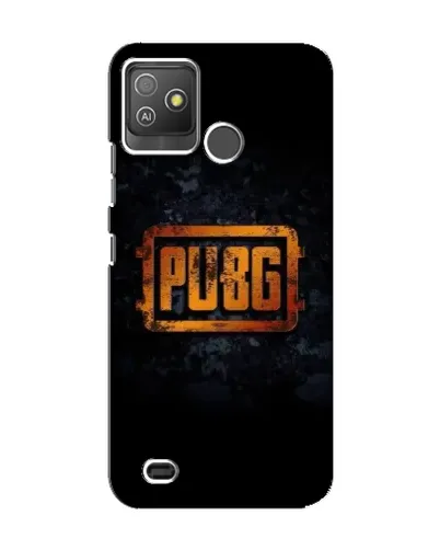 Чехол для TECNO Pop 5 GO с картинкой «PUBG — золотой логотип»