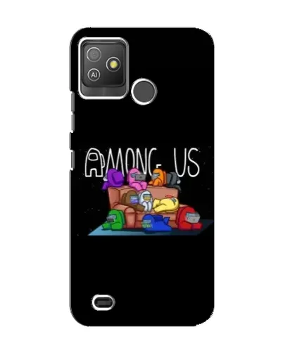 Чехол для TECNO Pop 5 GO с картинкой «Логотип Among Us»
