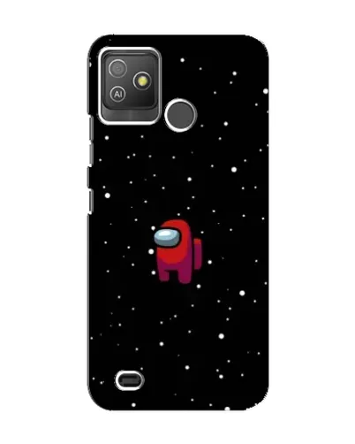 Чехол для TECNO Pop 5 GO с картинкой «Красный Among Us»