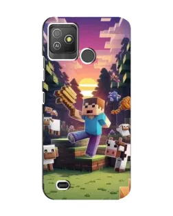 Чохол для TECNO Pop 5 GO з картинкою «Стів на фермі» Чохол для TECNO Pop 5 GO з картинкою «Стів на фермі»