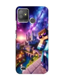 Чехол для TECNO Pop 5 GO с картинкой «Стив и космос» Чехол для TECNO Pop 5 GO с картинкой «Стив и космос»