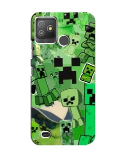 Чехол для TECNO Pop 5 GO с картинкой «Криперы Minecraft» Чехол для TECNO Pop 5 GO с картинкой «Криперы Minecraft»